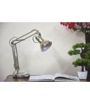 Stainless Steel Table Lamp, Long Arm Lamp for Study or Office Uses, Silver Color